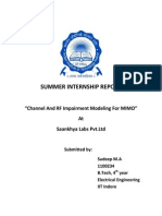 Channel and RF modeling for MIMO systems