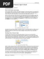 Calculating Age in Excel