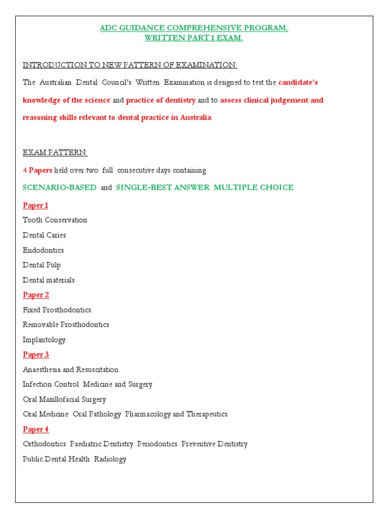 2 Part+1+Tutorial+Detailsadc | PDF | Prosthodontics | Dentistry