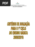 Critérios de Avaliação