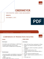 Sport Obermeyer: Case Analysis - Supply Chain Management Group B NOVEMBER 5, 2014