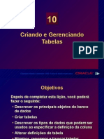 Criando e Gerenciando Tabelas