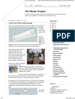 WoodWorkerB CNC Router Project - Y and Z Axis Linear Slide Bearings