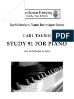 Carl Tausig - Study 91 For Piano