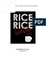 Rice, Rice Baby Business Plan