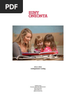 SUNY Oneonta Undergraduate Catalog 2014-2015