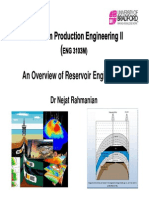 PPE 2, Overview of Reservoir Eng (Lecture 2)