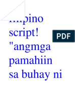 Filipino Script