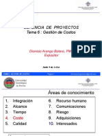 Gerencia de Proyectos Costos