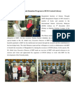 Report on Book Donation Program to IIUM Central Library