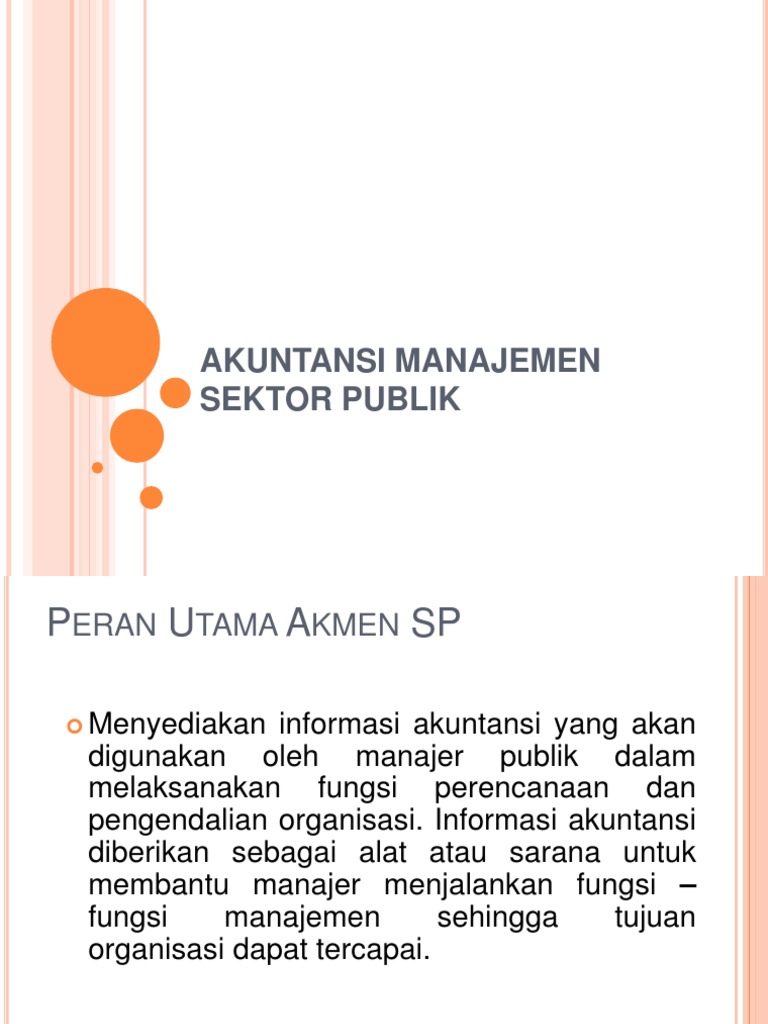Akuntansi Manajemen Sektor Publik