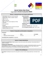 MSDS MgCl2