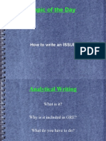 How to Write an Issue gre