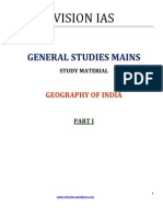Part i General Studies Mains Geography of India Vision Ias