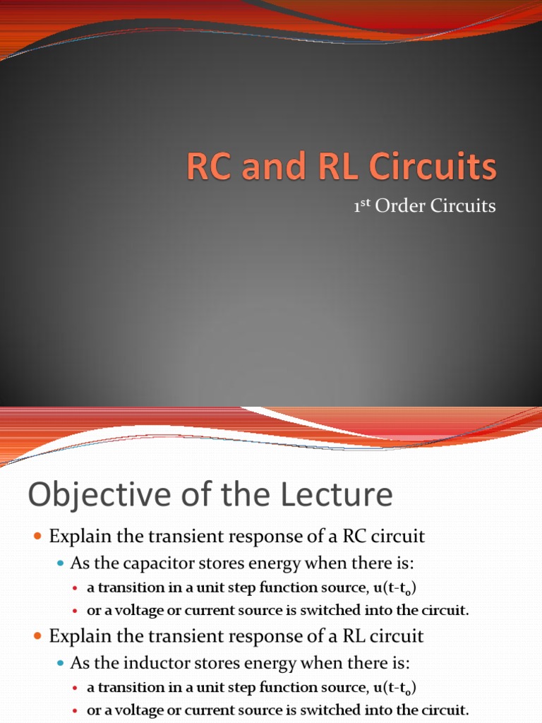 Rc And Rl Circuits Pdf Electrical Network Electronic Circuits