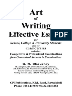 Art of Writing Effective Essays