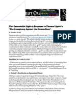 This Inscrutable Light ~ A Response to Thomas Ligotti’s ‘The Conspiracy Against the Human Race,’