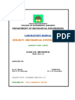MSD Lab Manual PDF