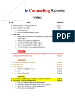 Scientific Counseling Secrets Index