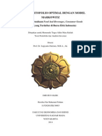 ANALISIS PORTOFOLIO OPTIMAL DENGAN MODEL MARKOWITZ (Studi Pada Perusahaan Food and Beverages, Consumer Goods Industry, Yang Terdaftar Di Bursa Efek Indonesia)