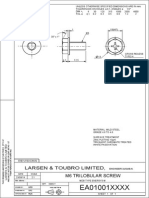 EA01001XXXX: Larsen & Toubro Limited, M6 Trilobular Screw