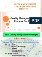 Topic 1 of 2 Quality Management & Process Control