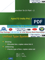 Introduction to C# Part 2