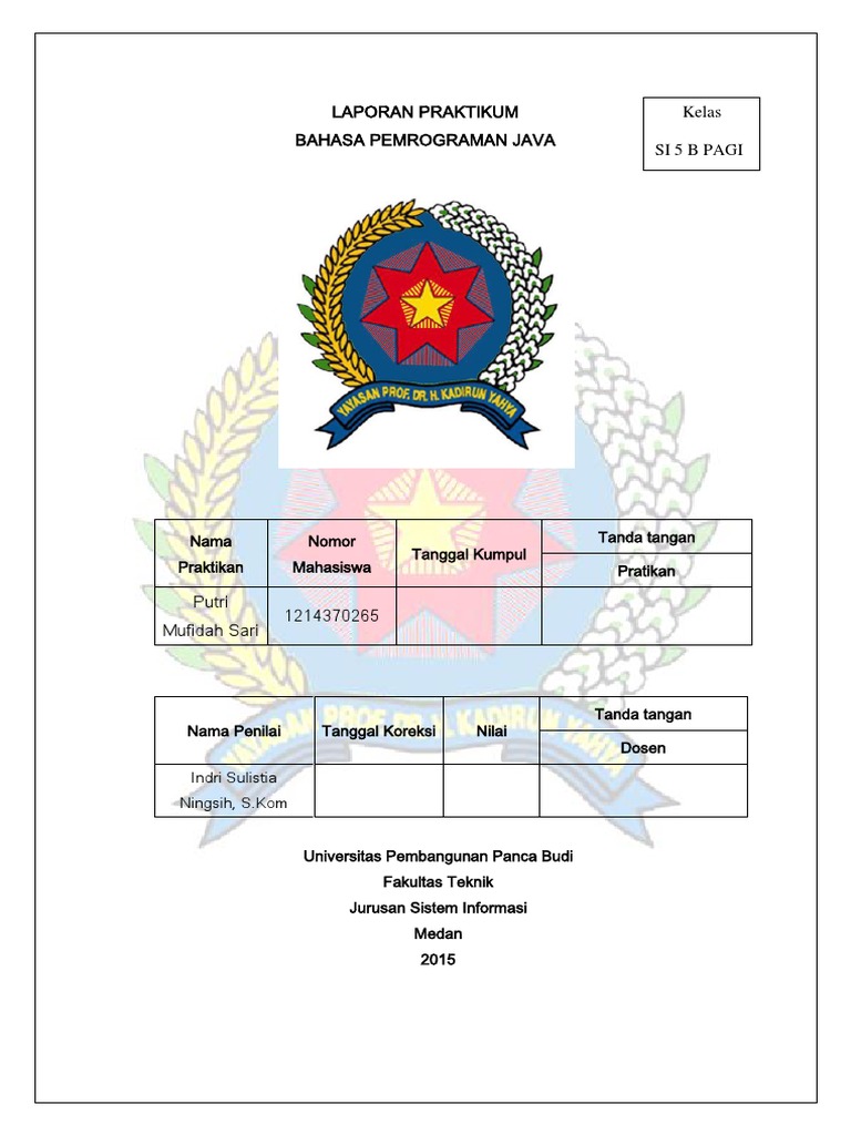 Laporan Praktikum Pemrograman Java | PDF
