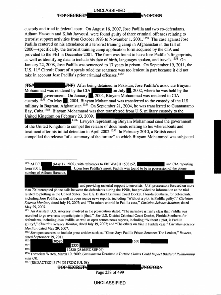 Senate Select Comite On Intelligence Commite Study Of The Central Intelligence Agency S Detention And Interrogation Program 14 Oc R Part 2 Enhanced Interrogation Techniques Waterboarding