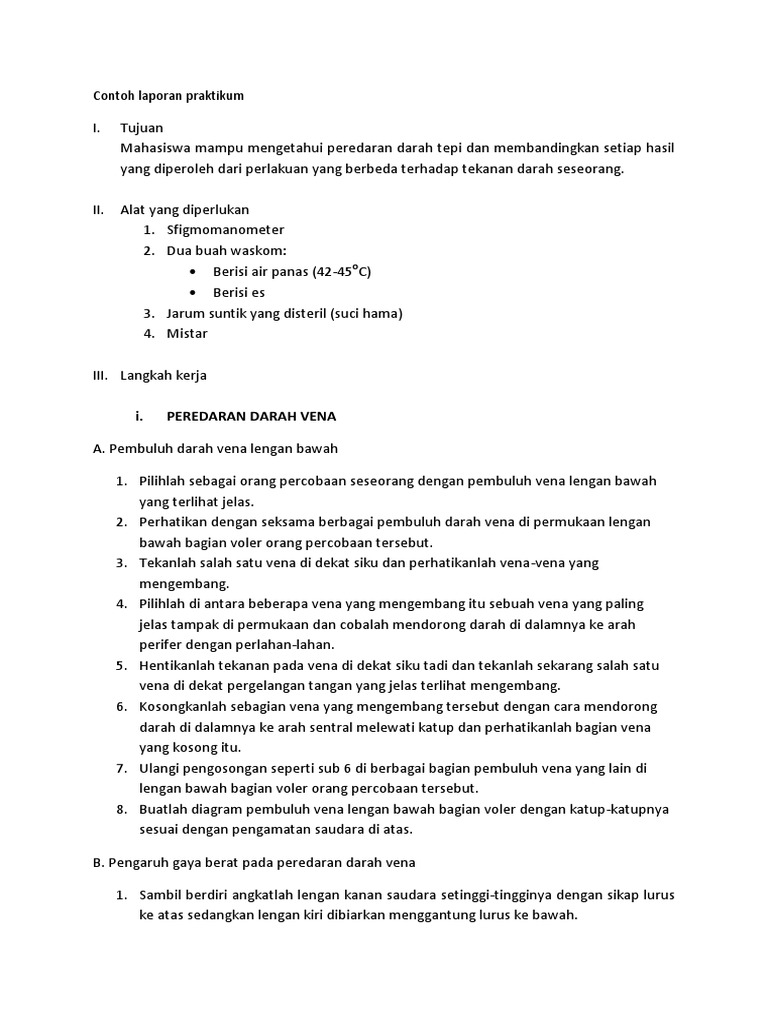Contoh Laporan Praktikum