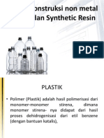 Bahan Konstruksi Non Metal - Plastik Dan Synthetic Resin