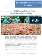 IMANI’S 2014 Best and Worst Public Sector Institutions in Ghana