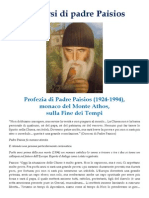 Profezia Sulla Fine Dei Tempi Di Padre Paisios, Monaco Del Monte Athos PDF