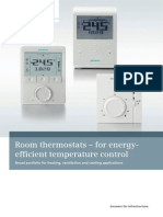 Room Thermostats for Individual Energy Efficient Temperature Control A6V10330721 Hq En