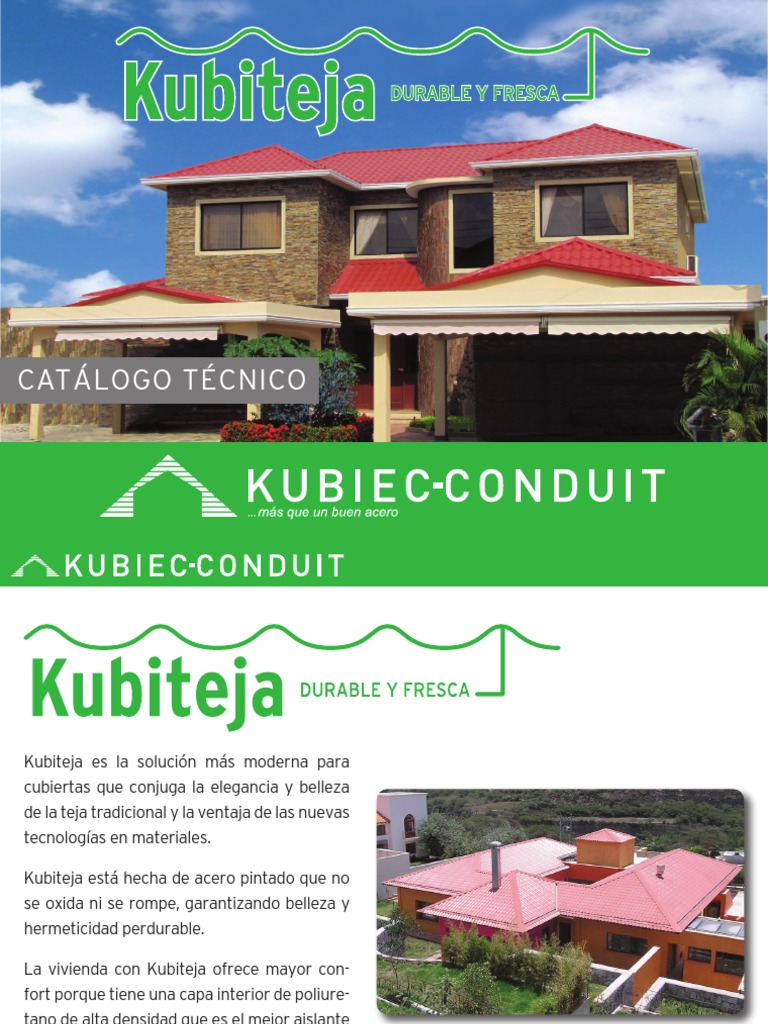 Catalogo Kubiteja Pdf Aislamiento Térmico Aluminio