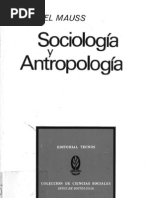 Mauss, Marcel - Sociología y Antropología (Tecnos - Introd. Levi ...