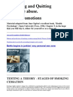 Testing a Theory - Stages of Smoking Cessation