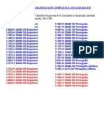 Lista de TP Satélite Amazonas 61w Completa e Atualizada em Novembro 2014