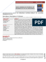 Antinociceptive Effect of Ethanolic Flower Extract of Acalypha Wilkesiana Plant