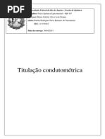 Relatório Titulação Condutométrica