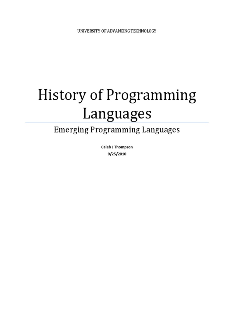 History of Programming Languages | Python (Programming Language ... image.