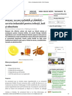 Miere Cu Scorțișoară Și Lămâie - Elixir Miraculos PDF