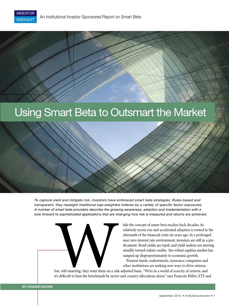 Smart Beta | PDF | Beta (Finance) | Active Management