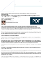 Leveraging Shainin For Quicker and More Efficient Problem Solving - A Discussion With Ha Dao, Director at SSA & Company by Ha Dao