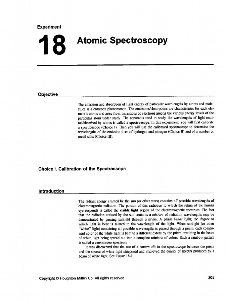 Spectroscopy Lab PDF