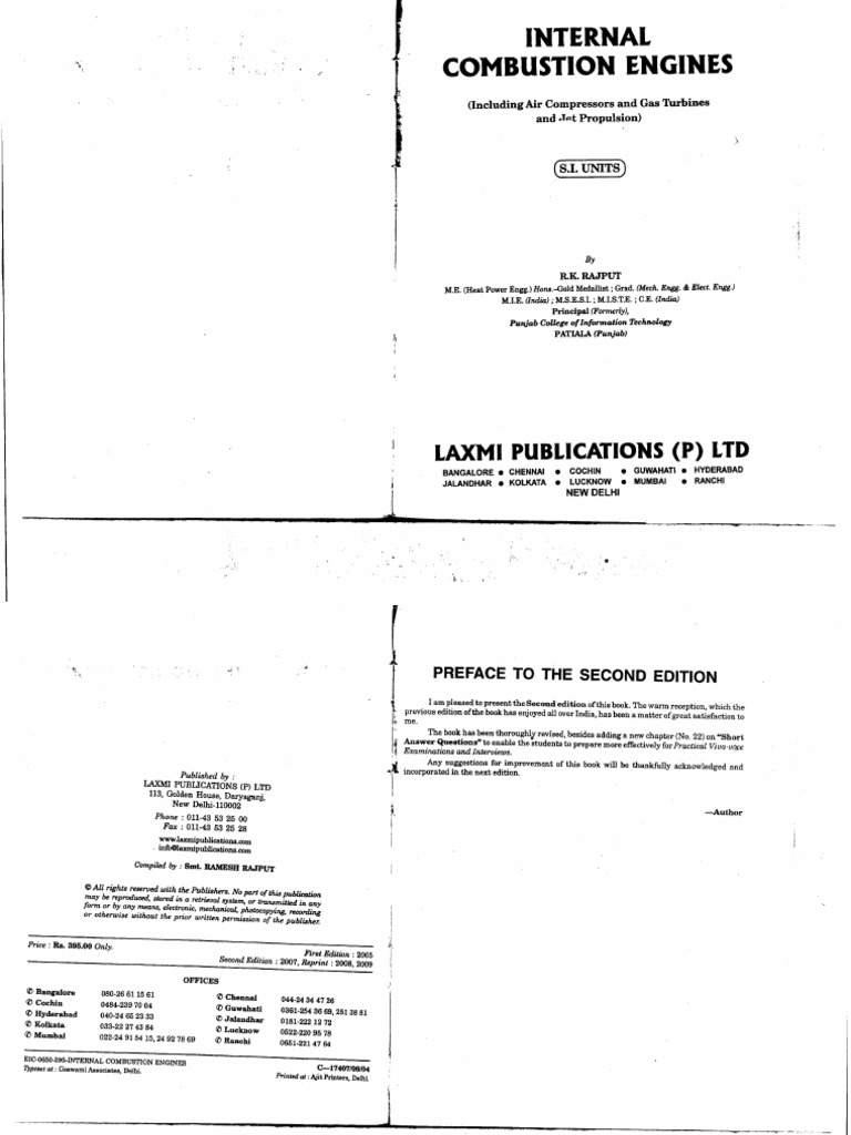 Rajput - Internal Combustion Engines | PDF | Internal Combustion Engine ...
