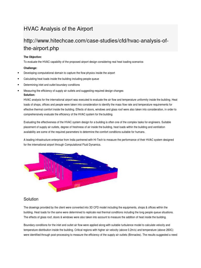 HVAC Airport Sample | PDF | Hvac | Fluid Dynamics