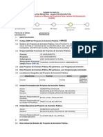 FORMATO SNIP para Realizar Muni Huaraz