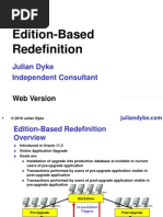 Edition-Based Redefinition: Julian Dyke Independent Consultant