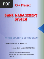 Bank Mangement C++ Project